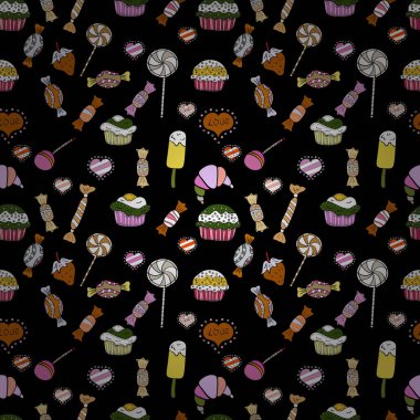 Soyut süper sevimli ve ilginç bir resim.