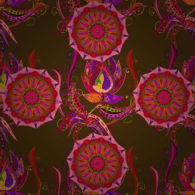 Güzel kumaş deseni. Çiçek arka plan. Sorunsuz vektör desen.