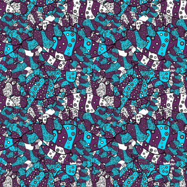 Etnik Mandala havlusu. Kusursuz süs izi. Vektör Henna tarzı. Sınır Kızılderili şal desenli patten. Tebrik kartı arkaplanı, boyama kitabı, arkaplan, tekstil için kullanılabilir.