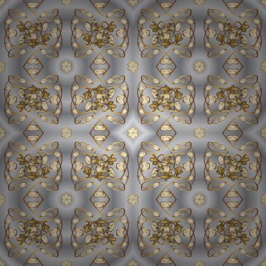 Tebrik kartı geçmişi, boyama kitabı, arkaplan ve tekstil için kullanılabilir. Etnik Mandala havlusu. Kusursuz süs izi. Vektör Henna tarzı. Sınır Hindistan şal desenli patentli.