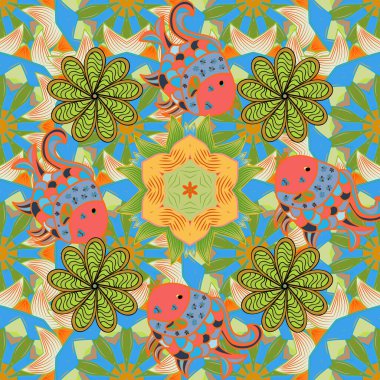 Yeşil, nötr ve mavi lale çiçekleriyle kusursuz bir desen. Karşılama ya da düğün geçmişi olarak kullanılabilir. Paket kağıdı için en iyisi. Doğal kozmetik ürünleri, parfüm ve çiçekçiler için bahar ihalesi tasarımı