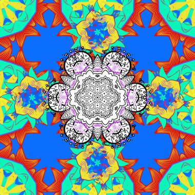 Çiçekler ile Seamless modeli. Süslü zentangle doku, sonsuz soyut çiçek desenle vektör. Dikişsiz desen-ebilmek var olmak kullanılmış için duvar kağıdı, web sayfası arka planı, yüzey dokuları.