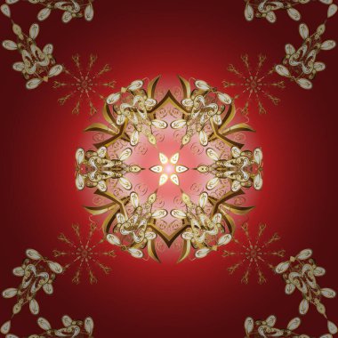 Kumaş, kağıt ve ambalaj için uygun. Paisley el çizimi elementler. Ev dekoru. Fantezi çiçekleri, doğal duvar kâğıdı, çiçek desenli kıvrımlı resimli. Vektör illüstrasyonu.