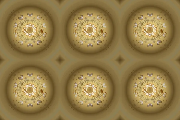 Klasik Bej Sarı Altın Desenli Klasik Klasik Klasik Arka Plan — Stok fotoğraf