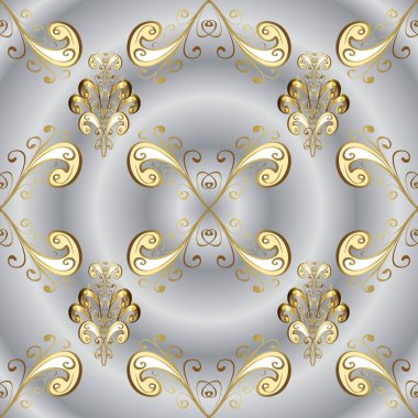 El çizimi çiçek unsurları olan soyut, pürüzsüz vektör deseni. Nazikçe, gri ve nötr renklere karalamalar.