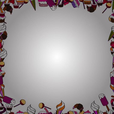 Soyut süper sevimli ve ilginç bir resim.