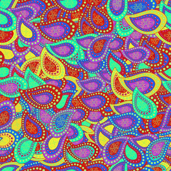 Mignon Motif Tissu Éléments Violet Rouge Vert Sur Les Couleurs — Image vectorielle