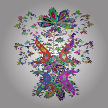 Hoş bir arka plan. Robot resimlerde, ambalaj kutularında, sabıka fotoğraflarında, bebek kıyafetlerinde falan kullanılabilir. Vektör çizimi. Yeşil, mavi ve beyaz renklerde. Karalama kalıbı. Kusursuz desen Güzel kumaş deseni.