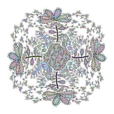 Yumuşak kumaş deseni. Soyut ve ilginç bir arkaplan çiz. Karalama kalıbı. Vektör. Tarafsız, beyaz ve gri renkler.