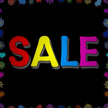 Hediye çeki, kupon, suluboya boya şablonu moda çizgili arka planda karpuz desenli. Vektör çizimi. Sıcak yaz indirimi. Gri, siyah ve sarı renkli harfler..