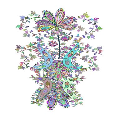 Düz elementler. Yumuşak kumaş deseni. Tasarım. Karalamalar beyaz, mavi ve renklere göre nötr. Vektör. Kusursuz Desen Yazdırma.