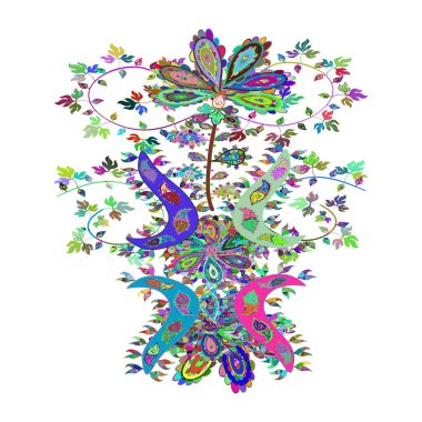 Vektör çizimi. Mavi, yeşil ve beyaz renklerde. Kusursuz desen soyut şirin arkaplan. Karalama kalıbı. Tasarım ambalajı ve hediye kağıdı, tebrik kartları, afiş ve poster tasarımı.