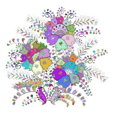 Ultraviyole kumaş deseni. Organik motif arka planı. Vektör çizimi. Çizim deseni.