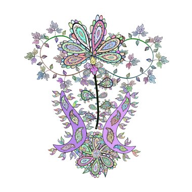 İllüzyon. Çizim kalıbı. Güzel kumaş arkaplan. Vektör dokusu. Tarafsız, beyaz ve gri renklere karalamalar.