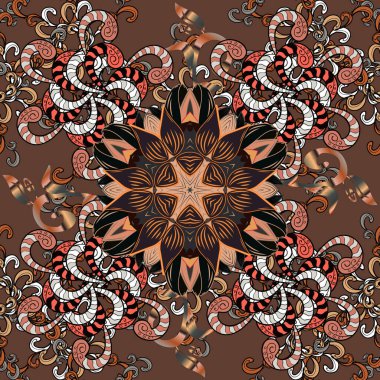 - Stok. Kalıp siyah, kahverengi ve gri renkli. Kusursuz şirin kumaş deseni. Soyut karalama kalıpları. Vektör çizimi. Sabıka fotoğraflarında, bebek kıyafetlerinde, çizimlerde, paket kutularında falan kullanılabilir..