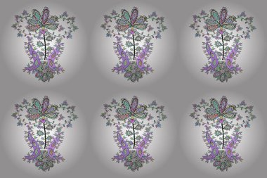 Sketch Sketch güzel bir arka plan. Raster illüstrasyonunu sarmak için soyut desen. Renklere gri, beyaz ve nötr karalamalar.