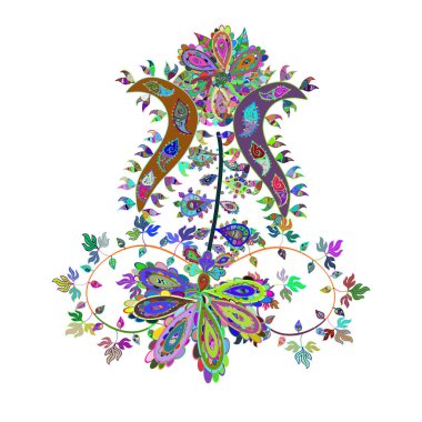 Çizim kalıbı soyut şirin arkaplan. Tasarım ambalajı ve hediye kağıdı, tebrik kartları, afiş ve poster tasarımı. Karalama kalıbı. Vektör çizimi. Mavi, beyaz ve yeşil renkler.