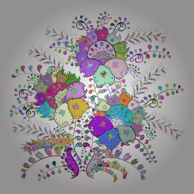 Çiçekleri, deniz kabukları, mandalaları ve suluboya efektleriyle donanma geçmişi. Eskiz modeli etnik tasarım. Yatak çarşafları, ceket, paket tasarımı, kumaş ve moda kavramları için tekstil baskısı.