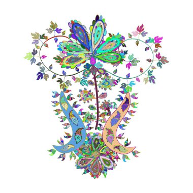 Güzel kumaş deseni. Hoş bir arka plan. Robot resimlerde, ambalaj kutularında, sabıka fotoğraflarında, bebek kıyafetlerinde falan kullanılabilir. Karalama kalıbı. Mavi, yeşil ve beyaz renklerde. Vektör illüstrasyonu.