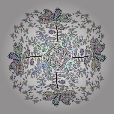 Güzel geçmiş. - Stok. Beyaz, nötr ve gri renkte. Şirin kumaş deseni. Vektör çizimi. Soyut karalama deseni.