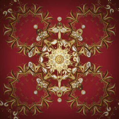 Tekrarlanan karalamalar. Eskiz, karalama, kahverengi ve kırmızı renkler üzerine karalama. Klasik tarzda hem de. Dantel desenli. Vektör tasarımı. Geometrik desen. Doğrusal desen. Kraliyet tarzı. Vektör tasarımı. Kusursuz bir süs..