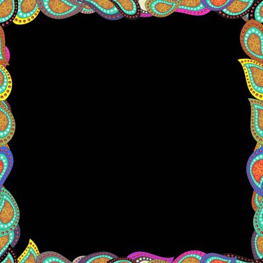 El çizimi vektör çerçeve karalamaları. Vektör. Kusursuz desen.