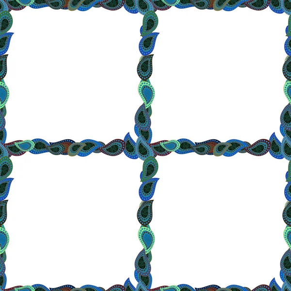 요소들로 이루어진 가시없는 물총새 흰색과 파란색 — 스톡 벡터