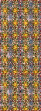 Nazik, sevimli çiçek arkaplanı. Çiçekli karalama şeklinde Raster çiçek deseni. Kahverengi renkte çiçekler.