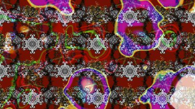 Raster resim. Çiçek desenli çiçek ve yaprakları ile. Sevimli küçük çiçek desenle.