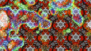 Kabile sanatı boho baskısı, klasik çiçek arkaplanı. Arkaplan dokusu, duvar kağıdı, gri ve kahverengi renkli çiçek teması. Soyut etnik raster çizim kalıbı.