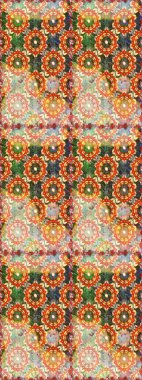 Kusursuz klasik altın desen. Raster geleneksel oryantasyon süsü. Turuncu ve nötr renklerdeki altın desenler altın elementlerle.