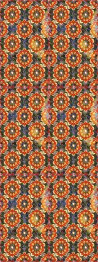 Kahverengi renklerde, altın elementlerle kusursuz desen. Geleneksel oryantasyon süsü. Kusursuz klasik raster altın desenli. Klasik vintage arkaplan.