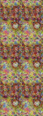 Sevimli çiçek desenli küçük çiçek. Raster resim. Sorunsuz.