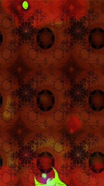 Kahverengi renkli çiçekler. Şatafatlı bahar bahçesi dokusu. Kahverengi renkte çiçek eskizi. Çiçek deseni. Raster illüstrasyonu.