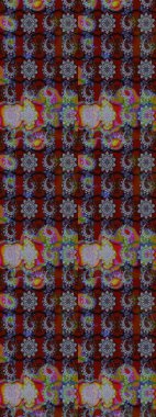 Tomurcukları papatya çiçekleri olan sevimli bir çiçek deseni. Kumaş, tekstil, duvar kağıdı baskısı için. Eskiz geçmişi. Eski usul. Miles Fleur, süslü püslü bir süs. Raster illüstrasyonu.