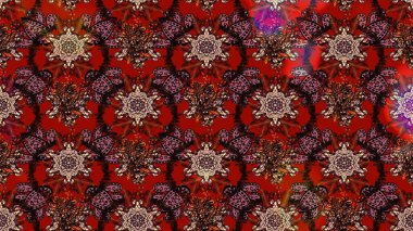 Çiçekler suluboya eskiz deseni. Raster Stili kumaş deseni.