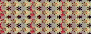 Eskiz arkaplan modeli. Yapraklı çiçekler ve doğal ve gri renklerde papatya çiçekleri. Raster - stok.