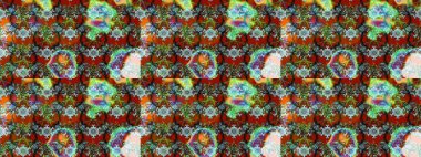 Çizim çiçek deseni duvar kâğıdı olarak kullanılabilir. Kahverengi ve yeşil renkli çiçekler. Raster illüstrasyonu.