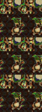 Kahverengi ve gri renkli çiçekler. Çiçekli karalama şeklinde Raster çiçek deseni. Yumuşak, yaz çiçekli arka plan.