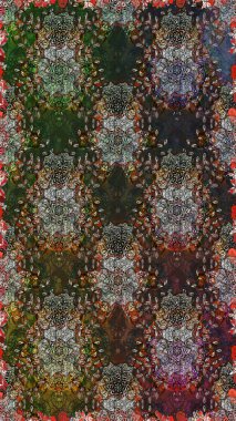 Küçük çiçekte güzel bir desen. Moda baskıları için zarif bir şablon. Küçük renkli çiçekler. Kusursuz. Motley illüstrasyonu. Çiçekli bahar çiçekleri.