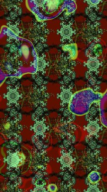 Güzel kumaş deseni. Bahar çiçekleriyle güzel bir çiçek deseni çizmişsin. Raster illüstrasyonu.