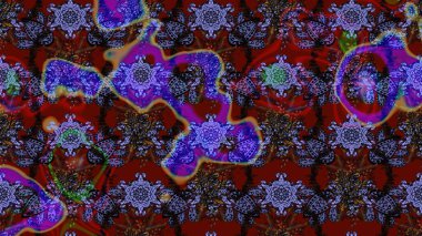 Şatafatlı bahar bahçesi dokusu. Raster illüstrasyonu. Çiçek deseni. Çiçek çizimi arkaplanı.