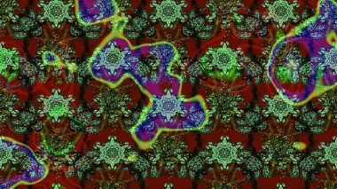 Çiçek deseni. Düz Çiçek Elementleri Tasarımı. Renkli Bahar Teması eskiz kalıbı. Raster çizimi. Güzel kumaş deseni..