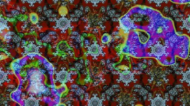 Tekstil, kumaş, kapaklar, duvar kağıtları, baskı, naylon, koleksiyon defteri, örgü, dekupaj için güzel bir eskiz. Küçük kahverengi ve kırmızı çiçeklerle oldukça kaliteli besin torbası deseni.