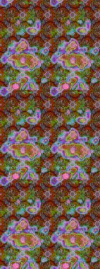 Kıvırcık, parlak örgü. Eski moda arka plan. Raster illüstrasyonu. Desen, çizim, çiçek sınırı. Çiçek çelengi. Güzel, pürüzsüz kumaş, tuval..