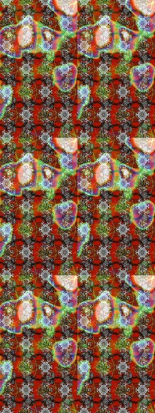 Kahverengi ve gri arka planda. Elle çizilmiş çiçek desenli Raster çizimi. Çocuksu tasarım. Tekstil, kumaş, ambalaj, hatıra defteri için güzel çiçek arkaplanı..