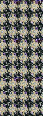 Soyut etnik raster çizim kalıbı. Kabile sanatı boho baskısı, klasik çiçek arkaplanı. Arkaplan dokusu, duvar kağıdı, gri renkli çiçek teması.