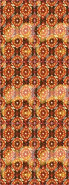 Turuncu renklerde altın desenli, altın elementli. Barok tarzında duvar kağıdı tasarımı için kusursuz damaske deseni arkaplanı. Süslü raster dekorasyonu.