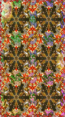 Lüks, kraliyet ve Viktorya dönemi konsepti. Süslü dekorasyon. Altın elementlerle kahverengi ve gri renklerde altın desen. Raster klasik barok çiçeksiz altın desenli..