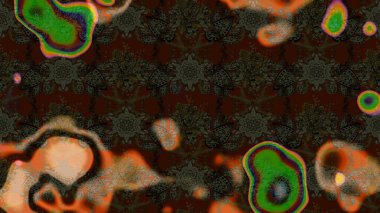 Küçük çiçekteki sevimli çiçek deseni. Kahverengi ve gri renkte çiçekler.